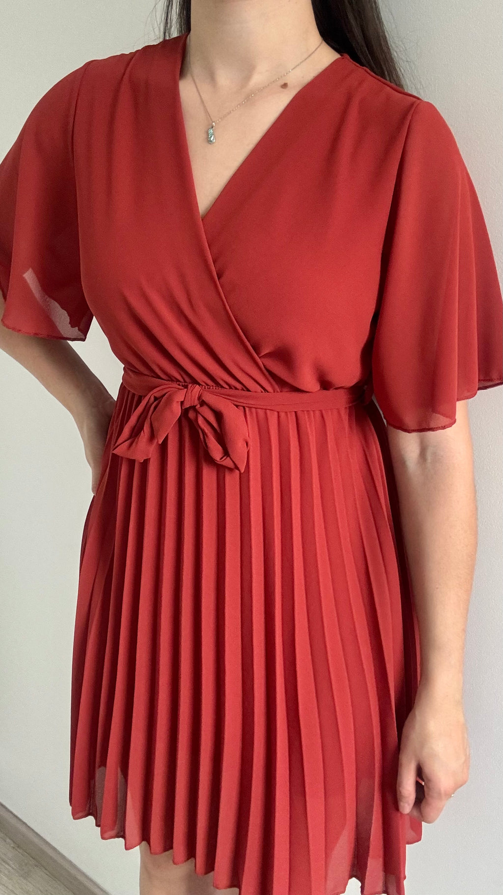 Robe Courte ALEXIA Terracotta