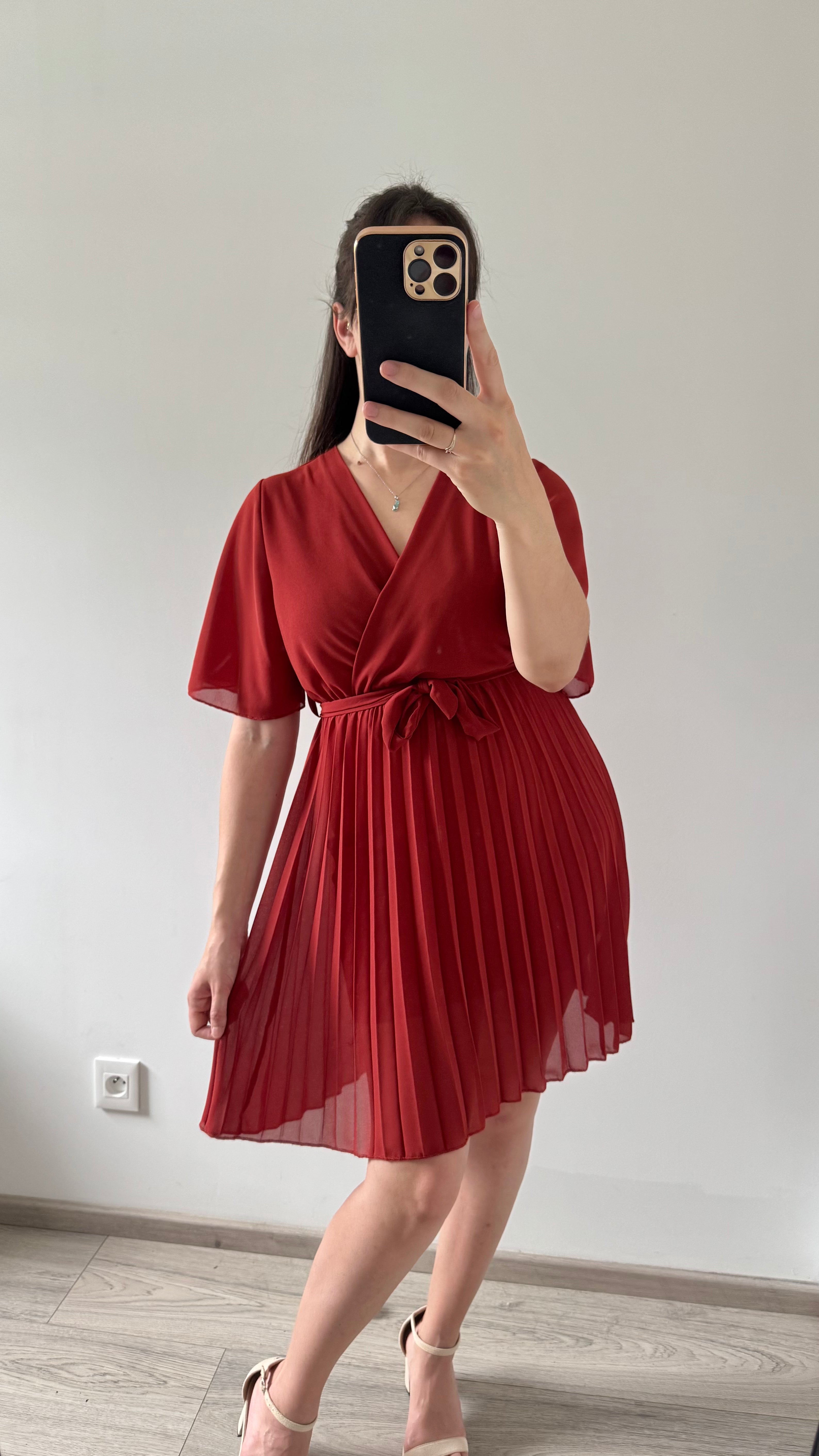 Robe Courte ALEXIA Terracotta