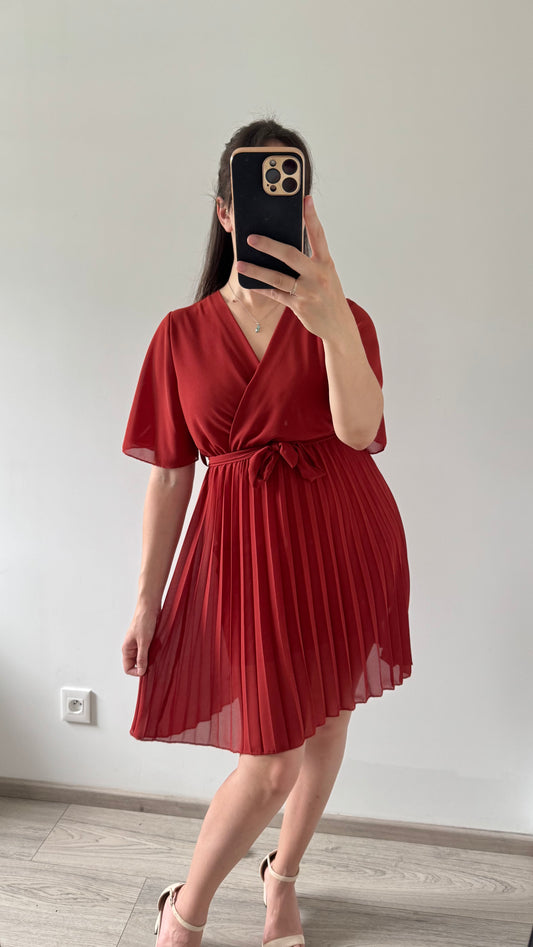 Robe Courte ALEXIA Terracotta