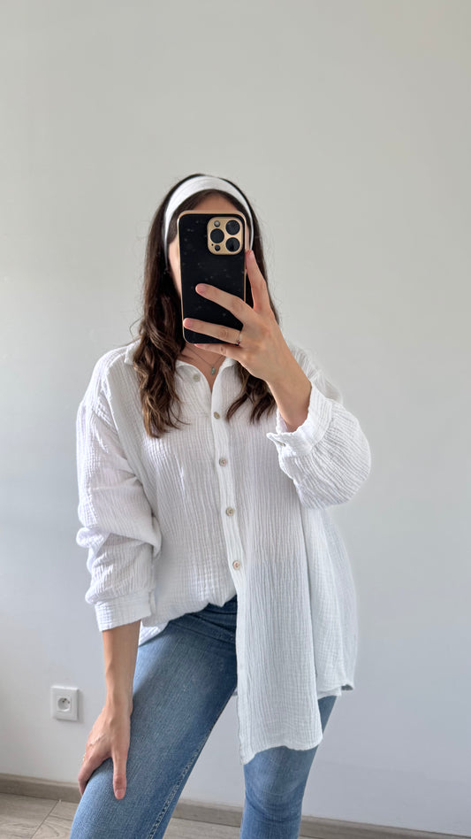 Chemise Oversize HILONA Blanc