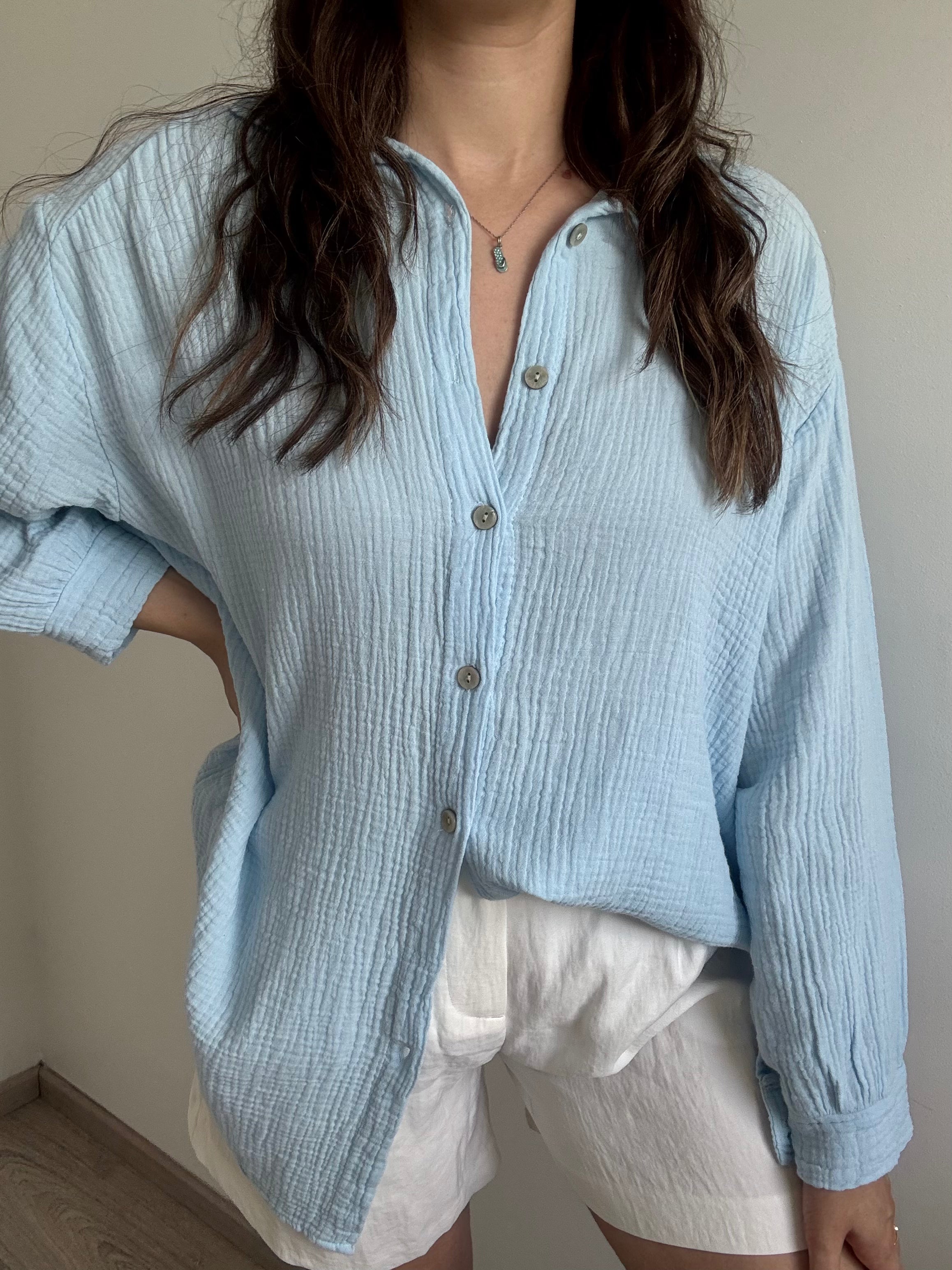 Chemise Oversize HILONA Bleu