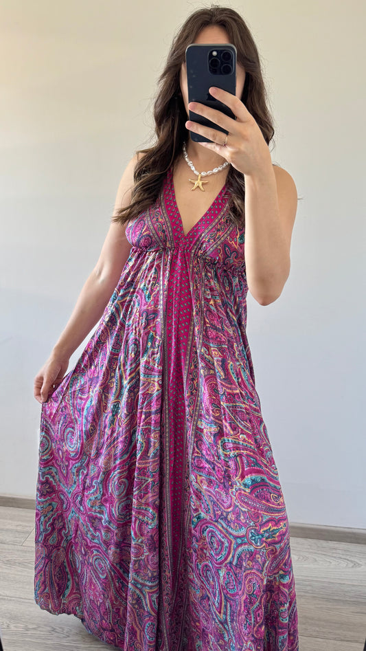 Robe Bohème Dos Nu VIOLETTE