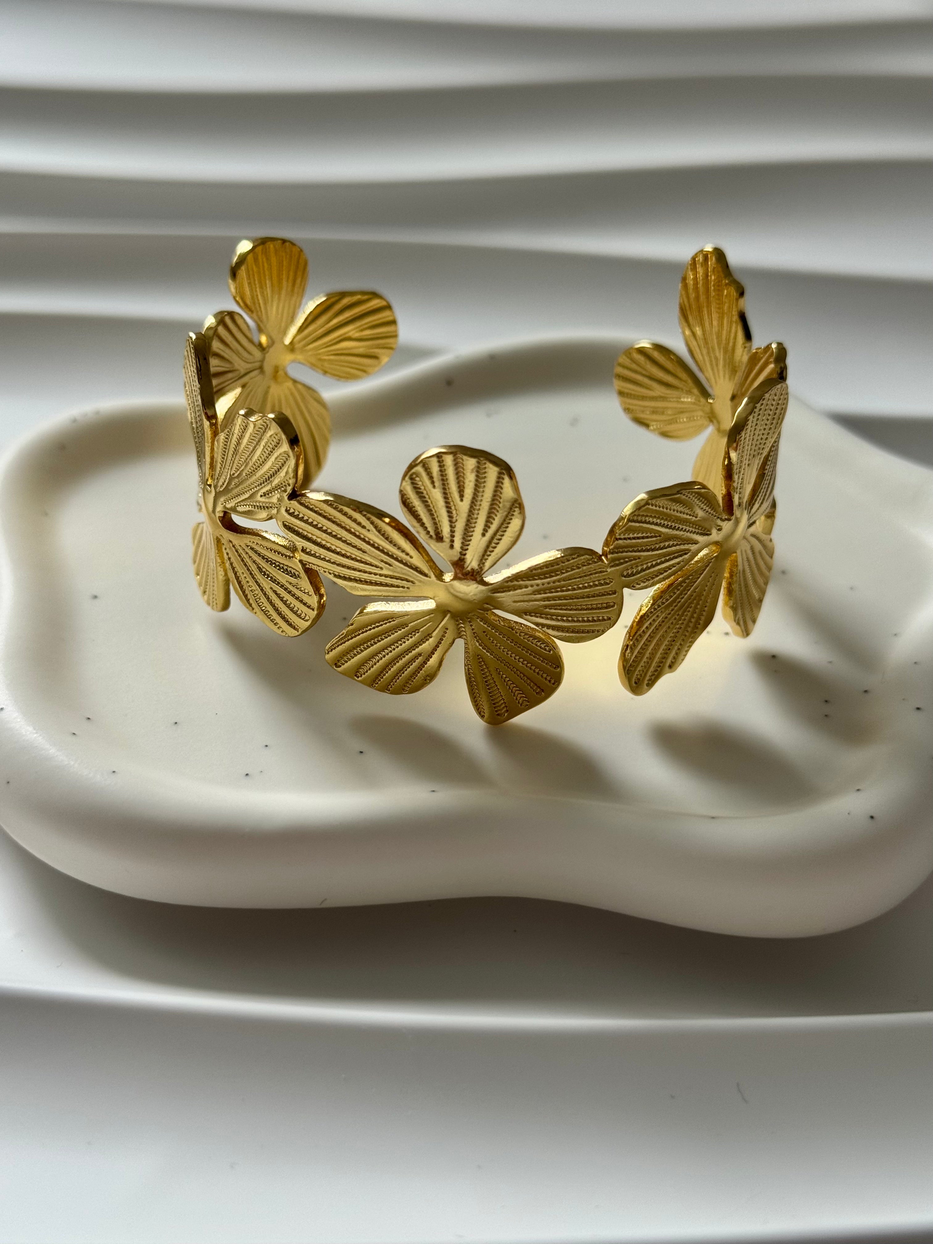 Bracelet Jonc Fleur
