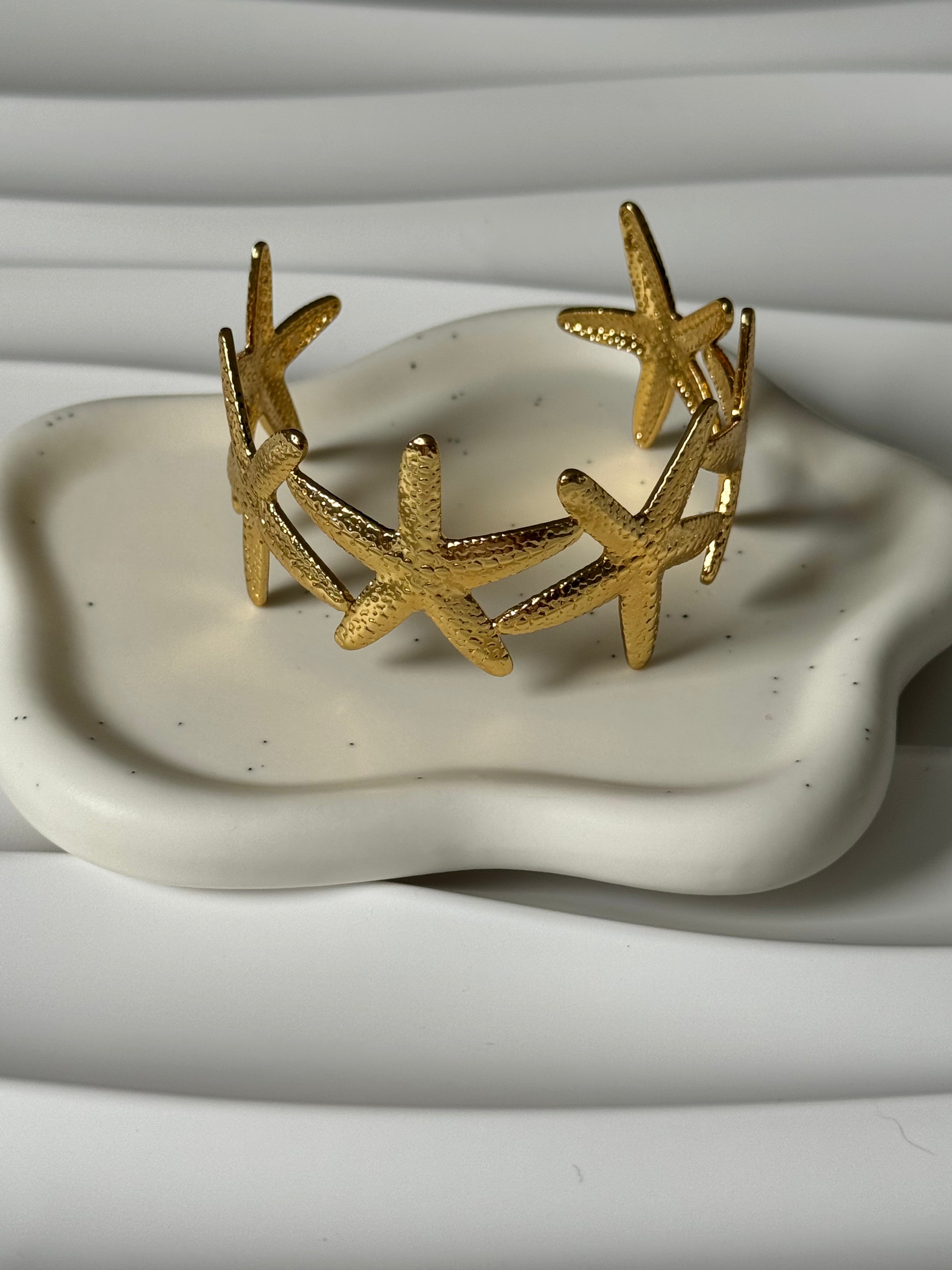 Bracelet Jonc Étoile de Mer Ajustable