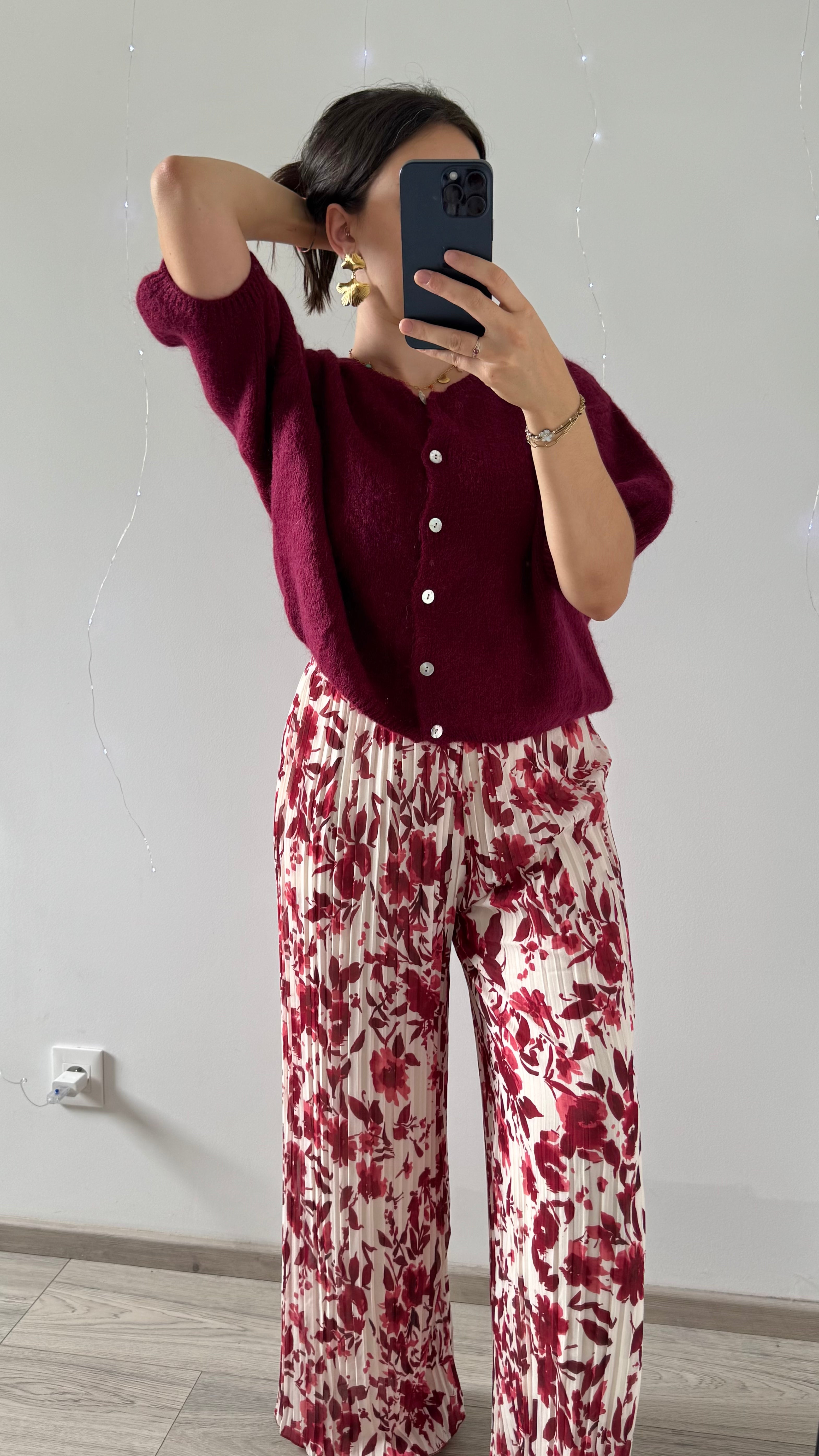 Pantalon FLORA Bordeaux