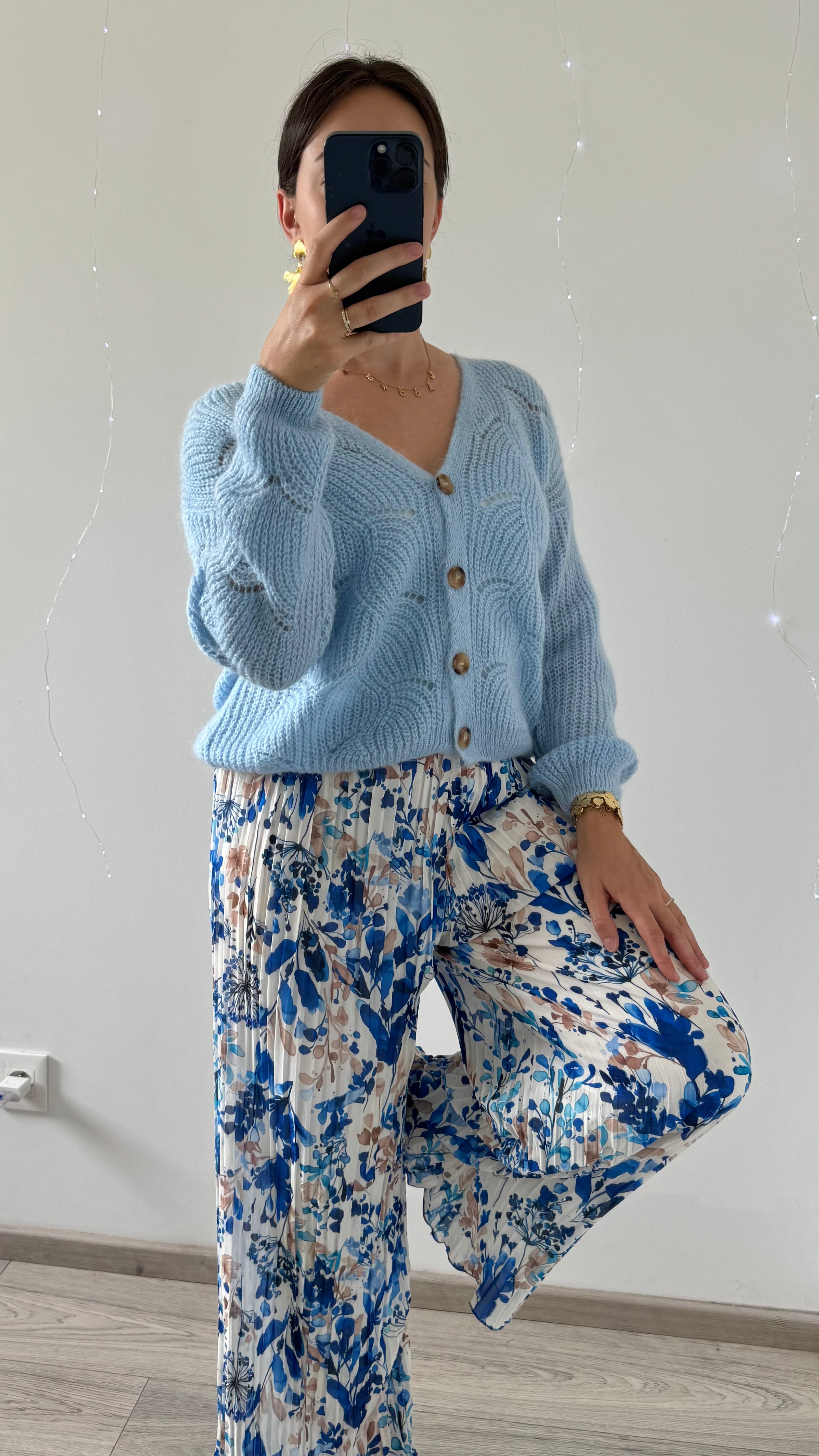 Pantalon FLORA Bleu