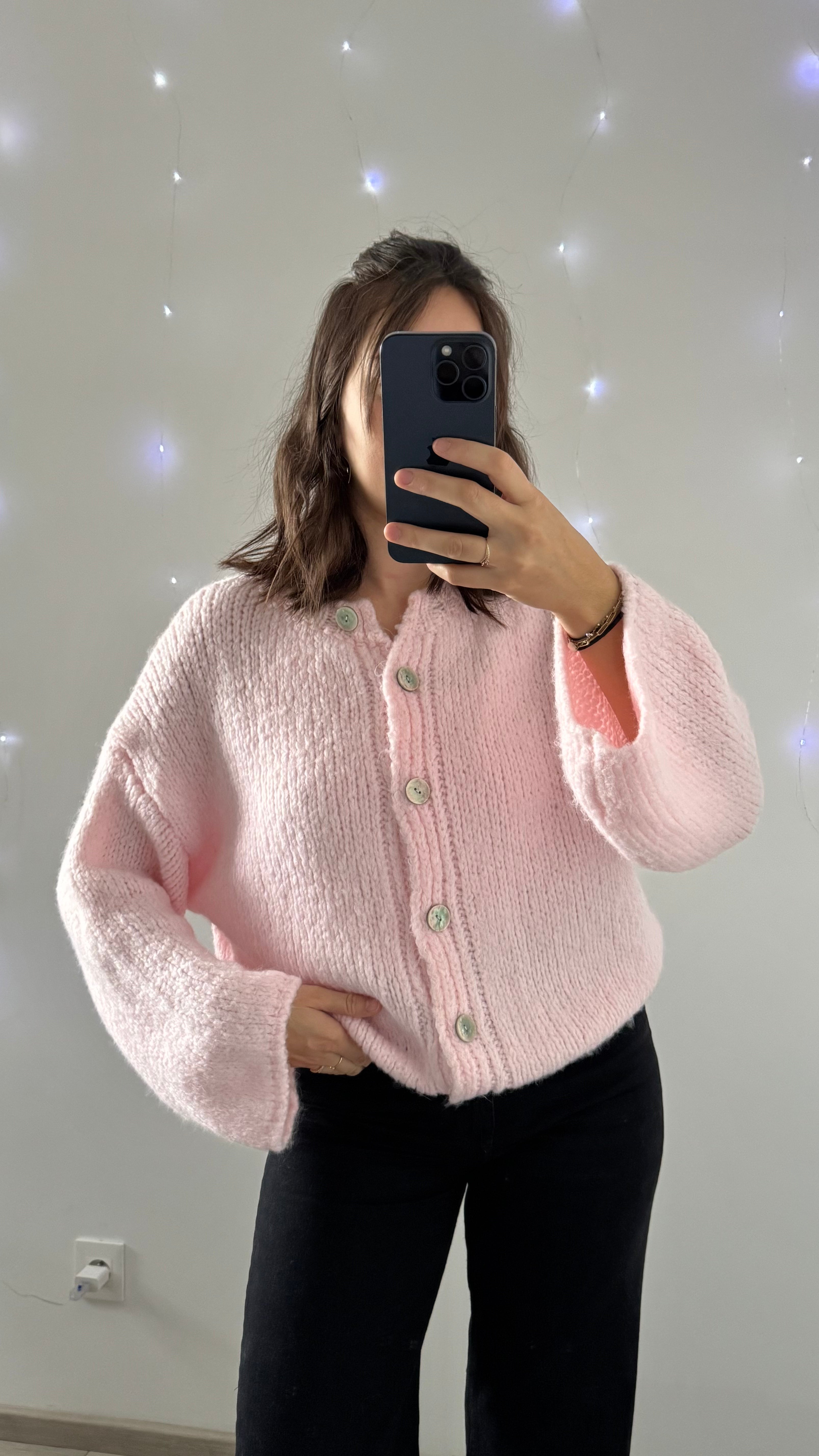 Gilet CLARA Rose Pale